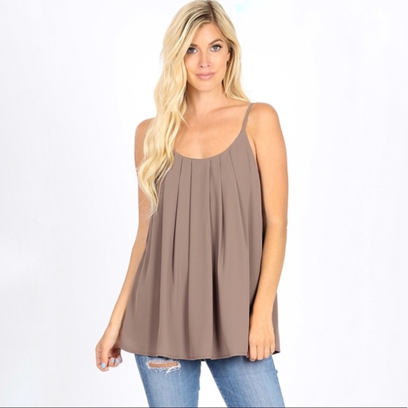 Black Pleated Tank - Picture 3 of 9